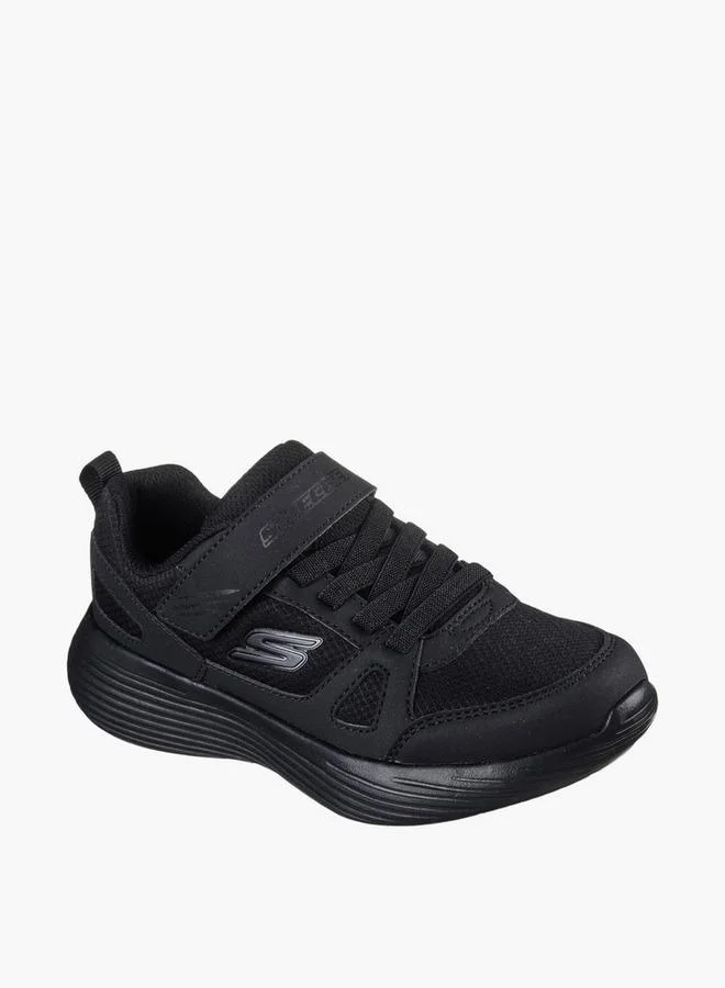 SKECHERS Boys' GO RUN 400 V2 School Shoes with Hook and Loop Closure - 405090L-BBK