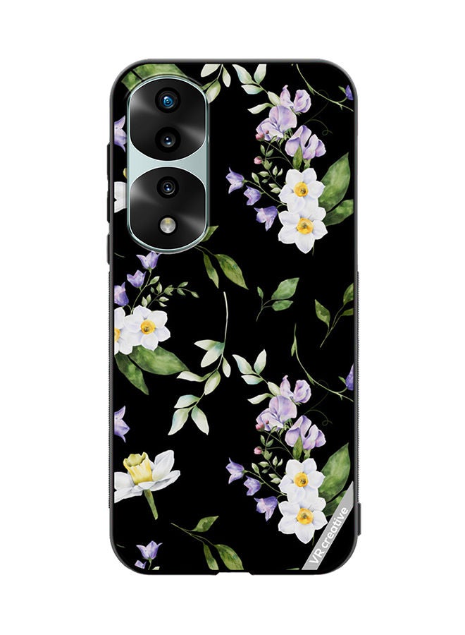VR CREATIVE Protective Case Cover For Honor 70 Pro Flower Design Multicolour - Image 1