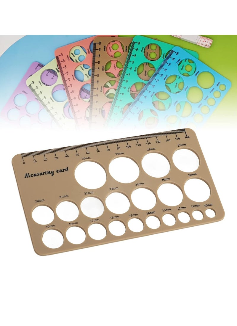 Bukela - Breast Flange Measuring Tool 1.5m Soft Tape Prevent Sucking Pain Nipple Flange Ruler Skin-friendly Foldable for Breastfeeding Moms (Brown) - Image 1