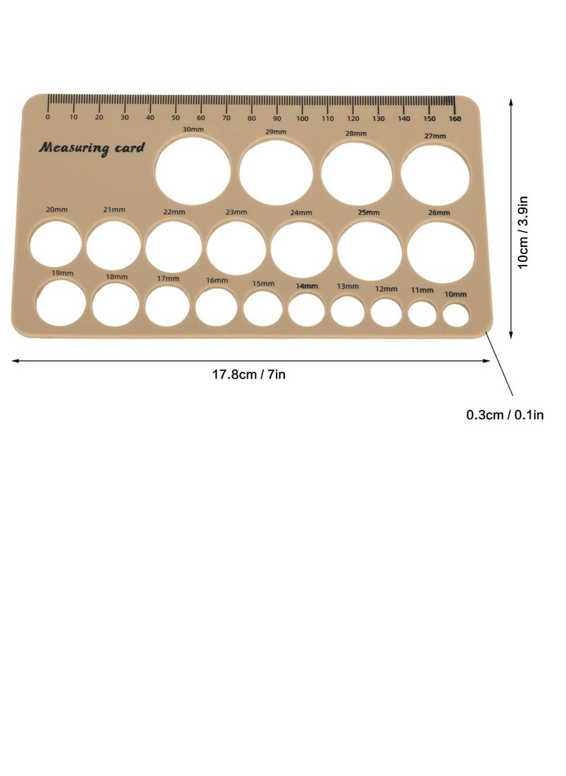 Bukela - Breast Flange Measuring Tool 1.5m Soft Tape Prevent Sucking Pain Nipple Flange Ruler Skin-friendly Foldable for Breastfeeding Moms (Brown) - Image 1