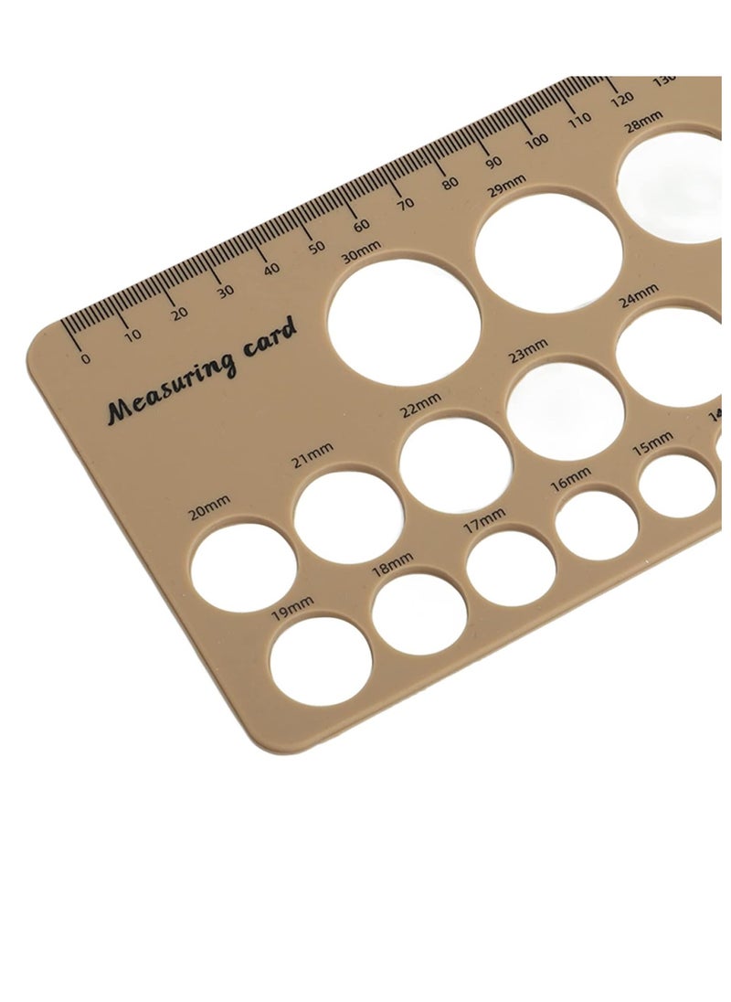 Bukela - Breast Flange Measuring Tool 1.5m Soft Tape Prevent Sucking Pain Nipple Flange Ruler Skin-friendly Foldable for Breastfeeding Moms (Brown) - Image 1