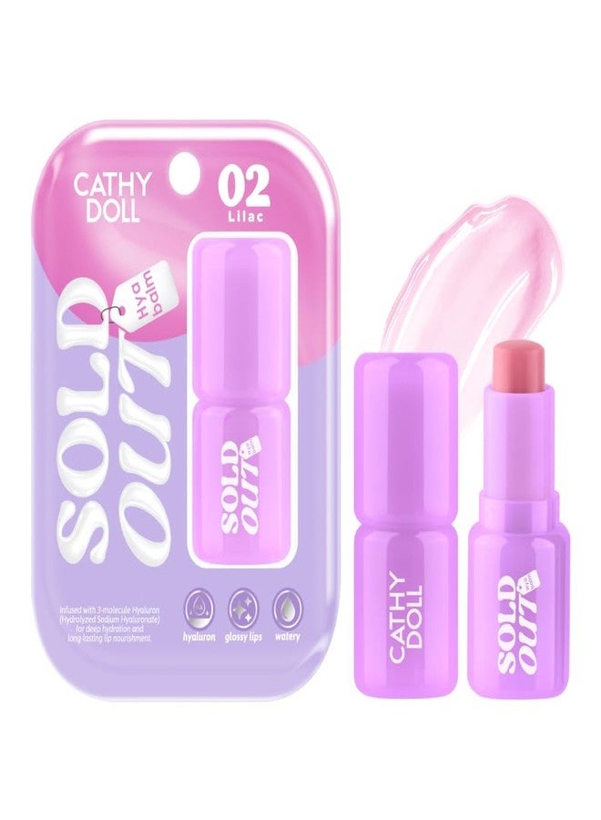 VIRAVIN HOUSEWARE Cathy Doll Sold Out Hya Lip Balm, 02 Balm 4g #02 Lilac - Image 1