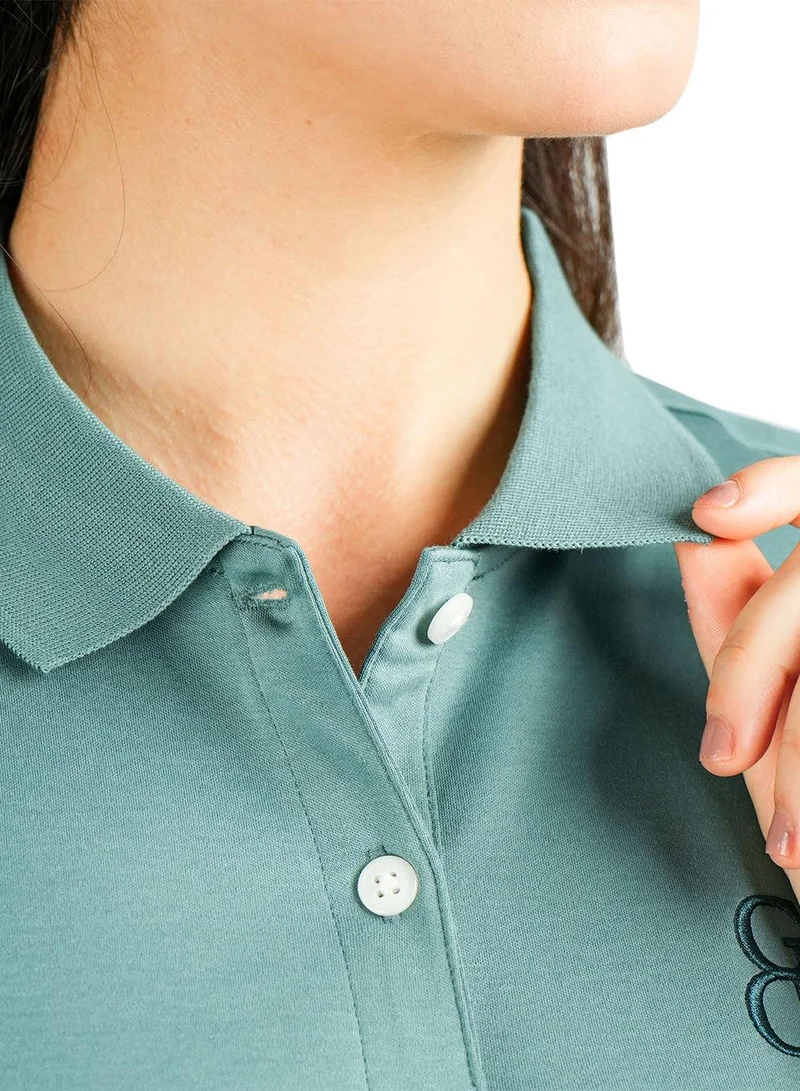 GIORDANO Women Cotton Interlock Liquid Touch Polo