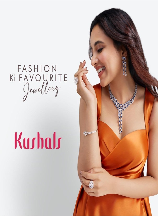 KUSHAL'S Fashion Jewellery Gold-Plated White Bridal Toe Ring With Sparkling Cubic Zirconia - Image 5