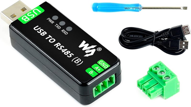 Industrial USB to RS485 Bidirectional Converter Onboard CH343G Chip, Multi-Protection Circuits 300bps-3Mbps Baudrate Support Linux,Android,Wince,Win10/8.1/8/7/XP, Up to 1.2km Transmission Distance - Image 1
