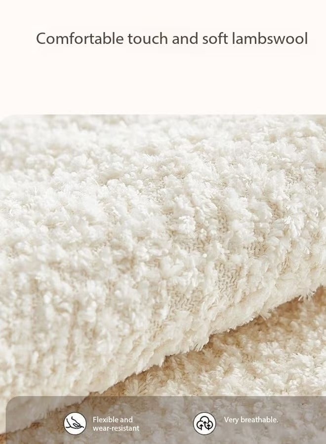 رافين الاستخدامات المتعددة – كرسي مكياج مريح بتصميم عصري بسيط مغلف بالفرو، مزود بمسند ظهر مريح على شكل فيونكة، مناسب لغرفة النوم أو غرفة المعيشة – الأبعاد: 46×43×68 سم - Image 5