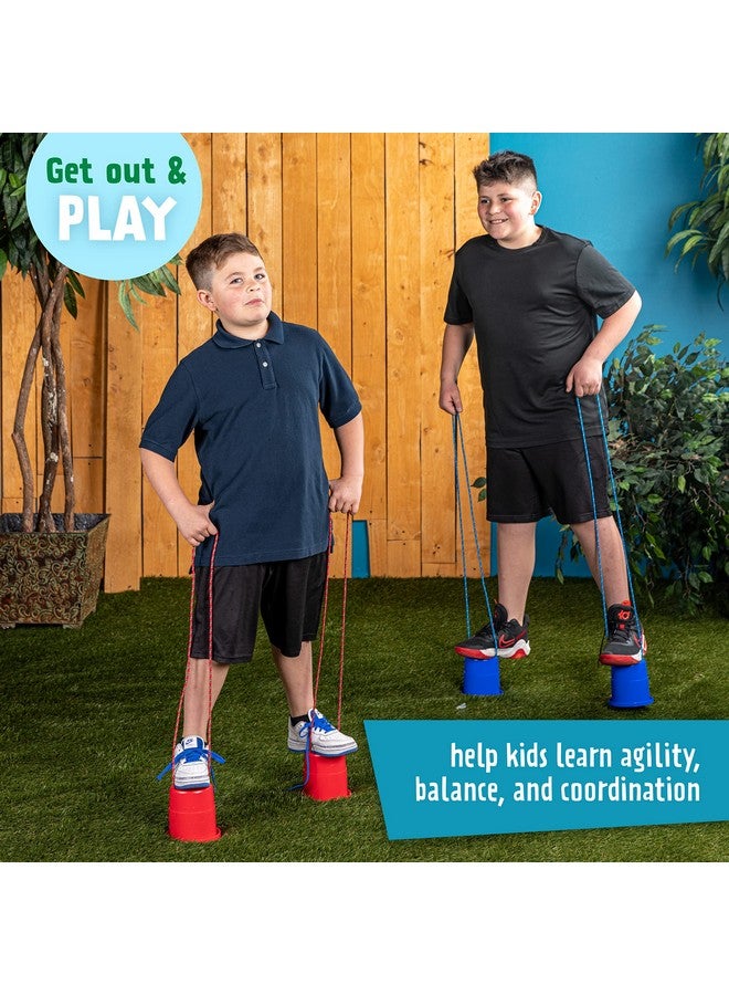 Just Jump It EZ Can Steppers Kids Stilts, Balance Stepping Stones for Kids, Walking Platform Stilt Sensory Stomper Toy for Children - Image 4