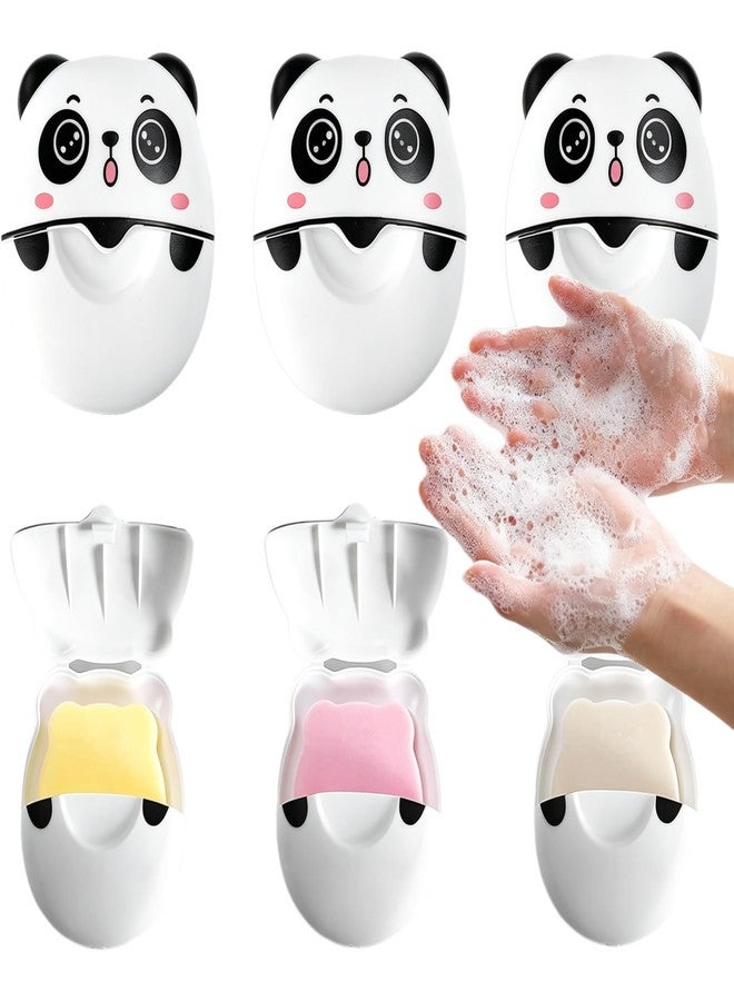 Pluzmecalm 1Pc Cute Panda Portable Soap Sheets,Mini Travel Soap Paper Sheets Disposable Water Soluble Hand Washing Bath Scented Soaps for Outdoor Foaming Paper Travel,Soaps Shampoo,Personal Care - Image 1
