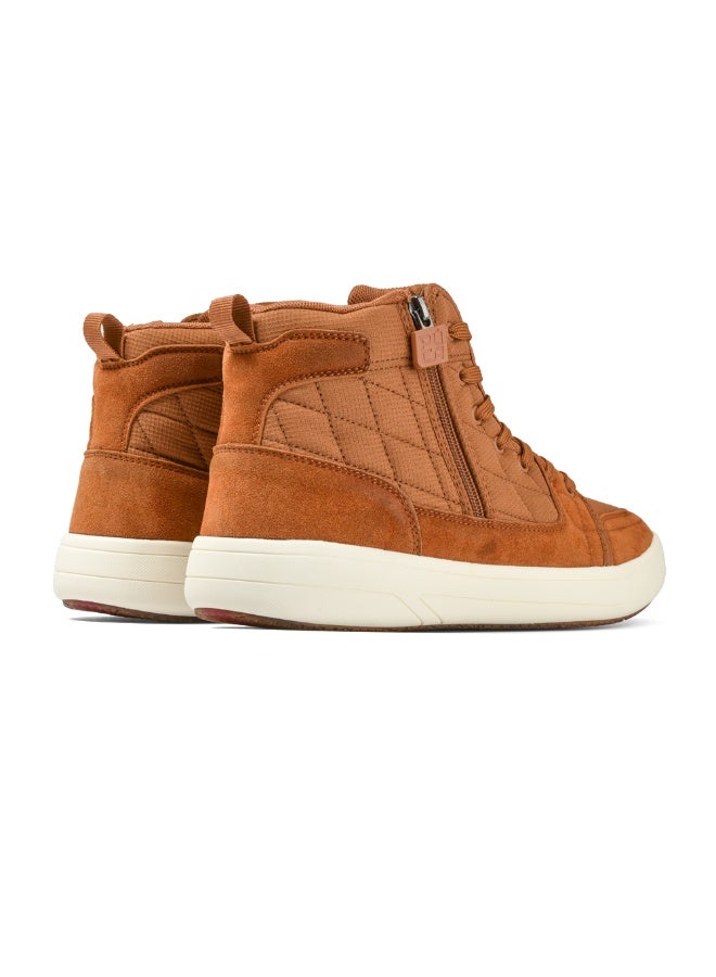 Puca Mens Shoes with Mesh | High Ankle Boots | Light Weight | Puca Genesis Tan - Image 3