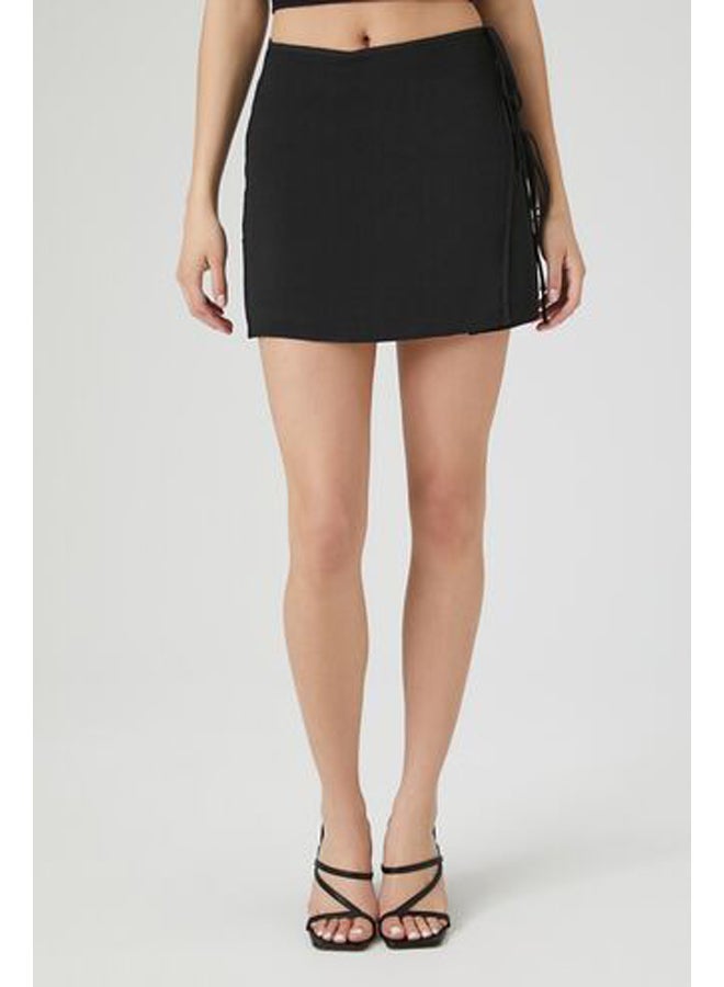 FOREVER 21 Self-Tie Wrap Mini Skirt - Image 2