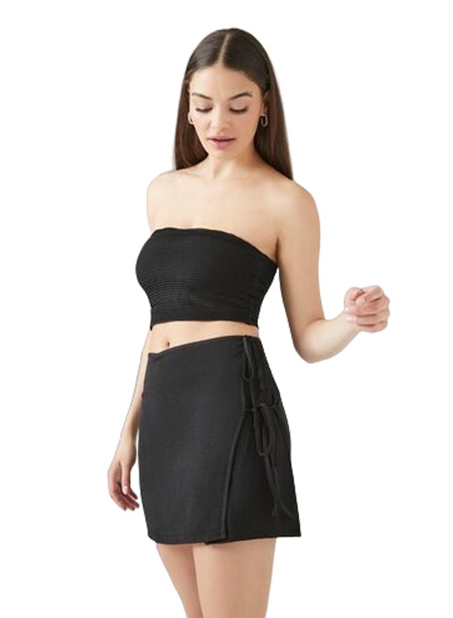 FOREVER 21 Self-Tie Wrap Mini Skirt - Image 1