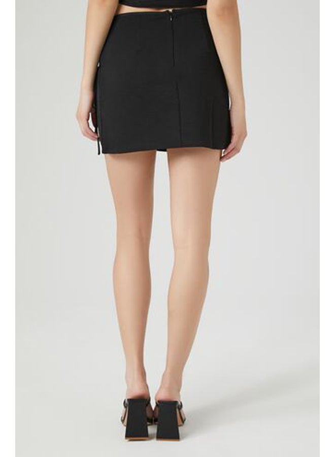 FOREVER 21 Self-Tie Wrap Mini Skirt - Image 4