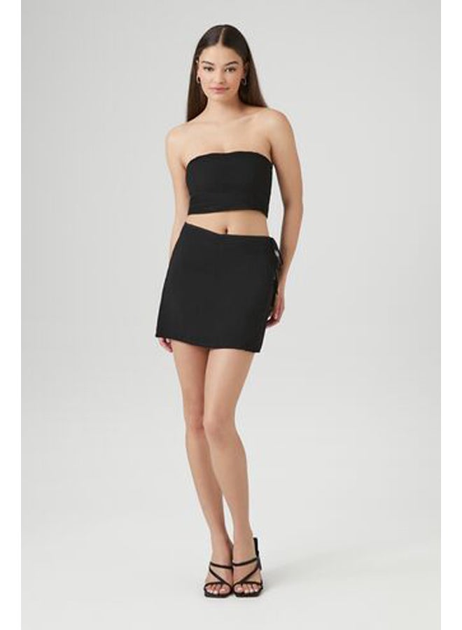 FOREVER 21 Self-Tie Wrap Mini Skirt - Image 5