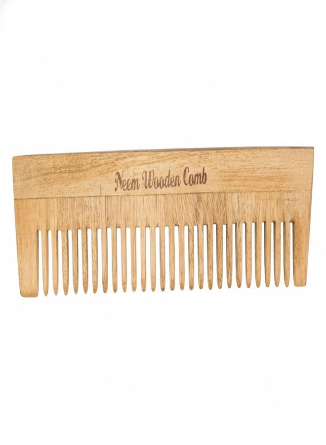 NPRC Pure Neem Comb for Healthy Hair-Pure Natural Neem Wood Comb|Anti-Bacterial & Anti-Fungal|Chemical-Free, Handmade & Eco-Friendly Hair Care - Image 1