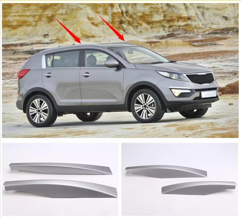 غطاء قضيب رف السقف متوافق مع سيارات كيا من طراز Sportage للأعوام 2014، 2015، 2016 (نموذج N26R) – غلاف نهائي لقضيب رف السقف للسيارة، رقم المنتج: 87251-4T001 - Image 2