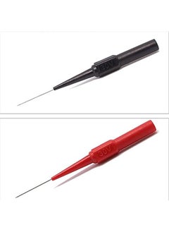Generic 4PCS 0.7mm/0.02inch Test Probe Pins,Multimeter Test Lead Extention Back Probes Sharp Needle Micro Pin for Socket Tester Tools(Black&Red)  - Image 2