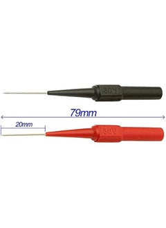 Generic 4PCS 0.7mm/0.02inch Test Probe Pins,Multimeter Test Lead Extention Back Probes Sharp Needle Micro Pin for Socket Tester Tools(Black&Red)  - Image 3