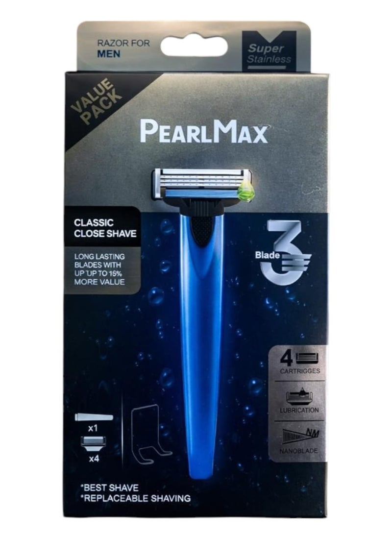 PEARL MAX RAZOR FOR MEN  3 BLADE