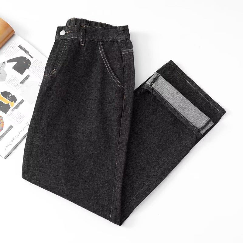 Unisex Casual Daily Denim Jeans - Image 1