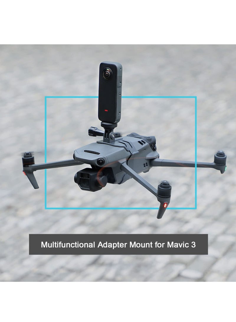 إطار كاميرا أكشن SYOSI لطائرة Mavic 3 Pro، حامل متعدد الاستخدامات لضوء الطائرة، حامل مضاد للصدمات للجيمل لطائرة Mavic 3 Pro، قاعدة عالمية للتثبيت. - Image 4