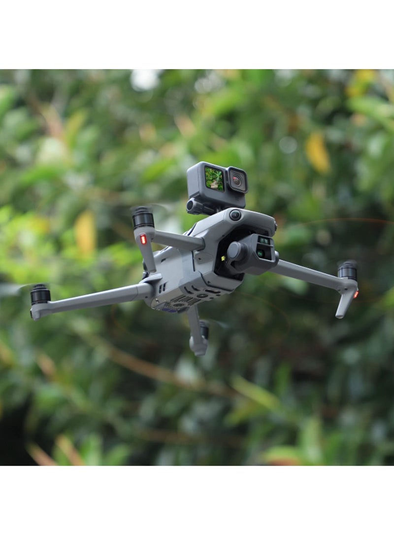 إطار كاميرا أكشن SYOSI لطائرة Mavic 3 Pro، حامل متعدد الاستخدامات لضوء الطائرة، حامل مضاد للصدمات للجيمل لطائرة Mavic 3 Pro، قاعدة عالمية للتثبيت. - Image 3