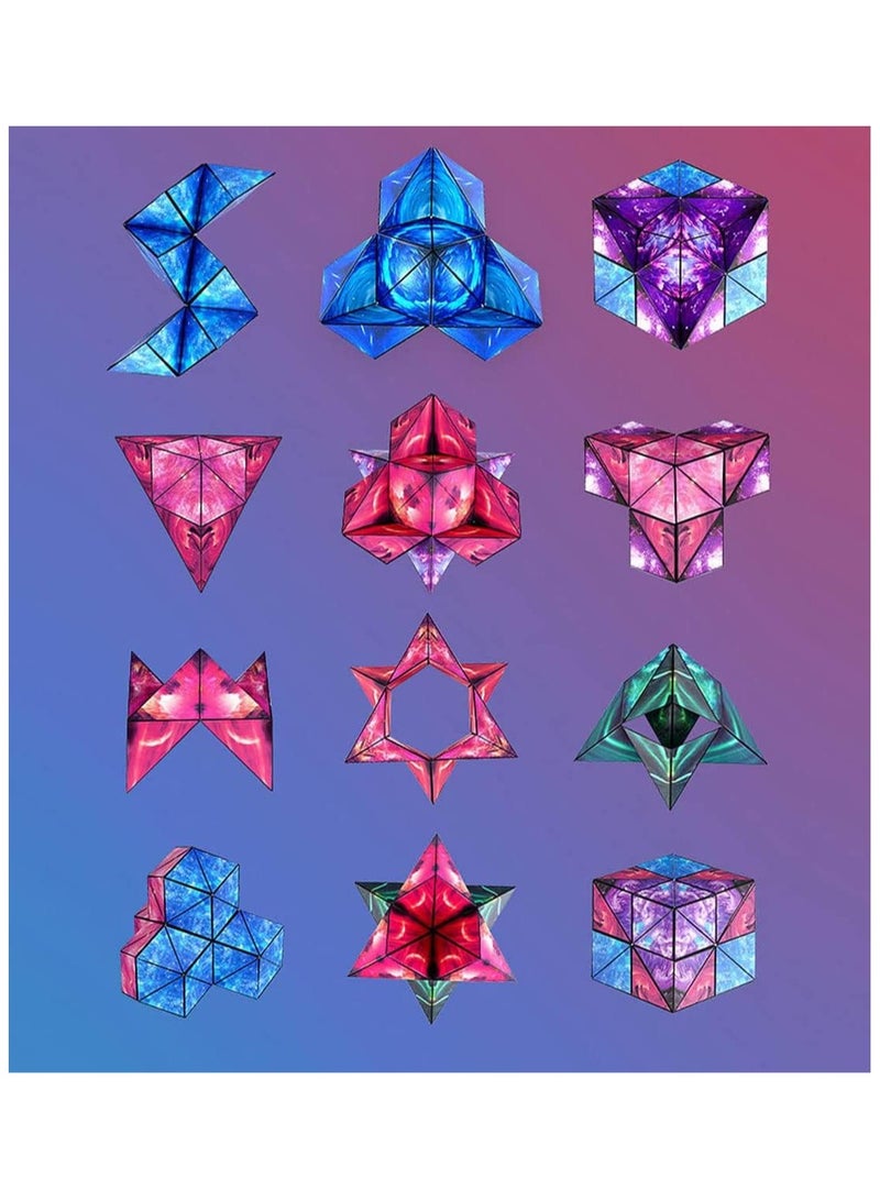 صندوق تحويل المكعبات ثلاثية الأبعاد، مجموعة مكعبات ثلاثية الأبعاد، ألعاب فيدجيت المكعبات، المكعب يتحول إلى أكثر من 70 شكلًا، ألعاب تعليمية للأطفال من سن 6 سنوات فما فوق - Image 4