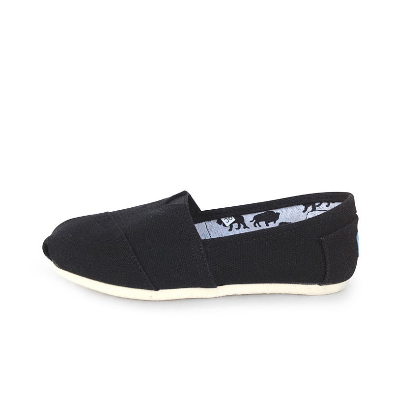 Flat Canvas Shoes Men And Women Lazy Solid Color Tom Thomas Cloth Shoes Casual Shoes Mary Shoes - Image 5