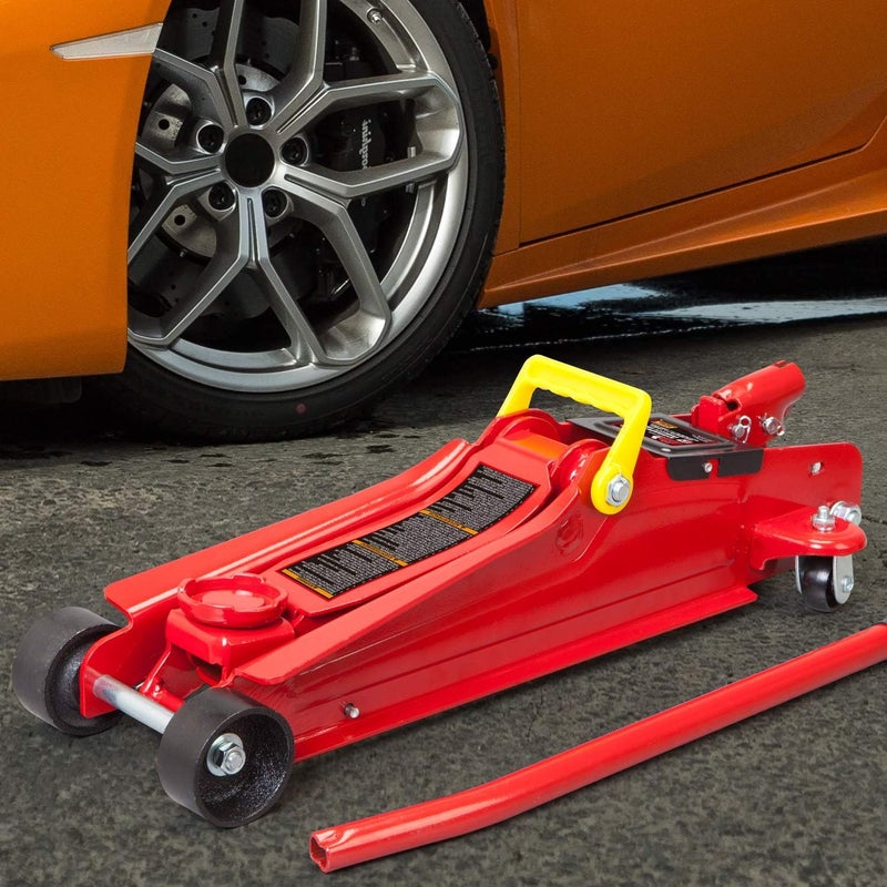 BIG RED T825051-1 Torin Hydraulic Low Profile Trolley Floor Jack with Single Piston Quick Lift Pump, 2.5 Ton (5,000 lb) Capacity - Red - Image 5