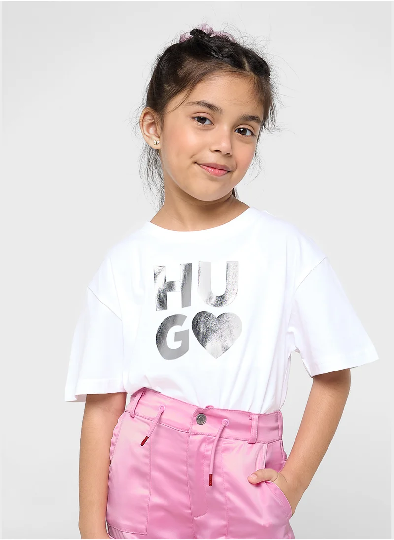 هوجو Kids Logo T-Shirt