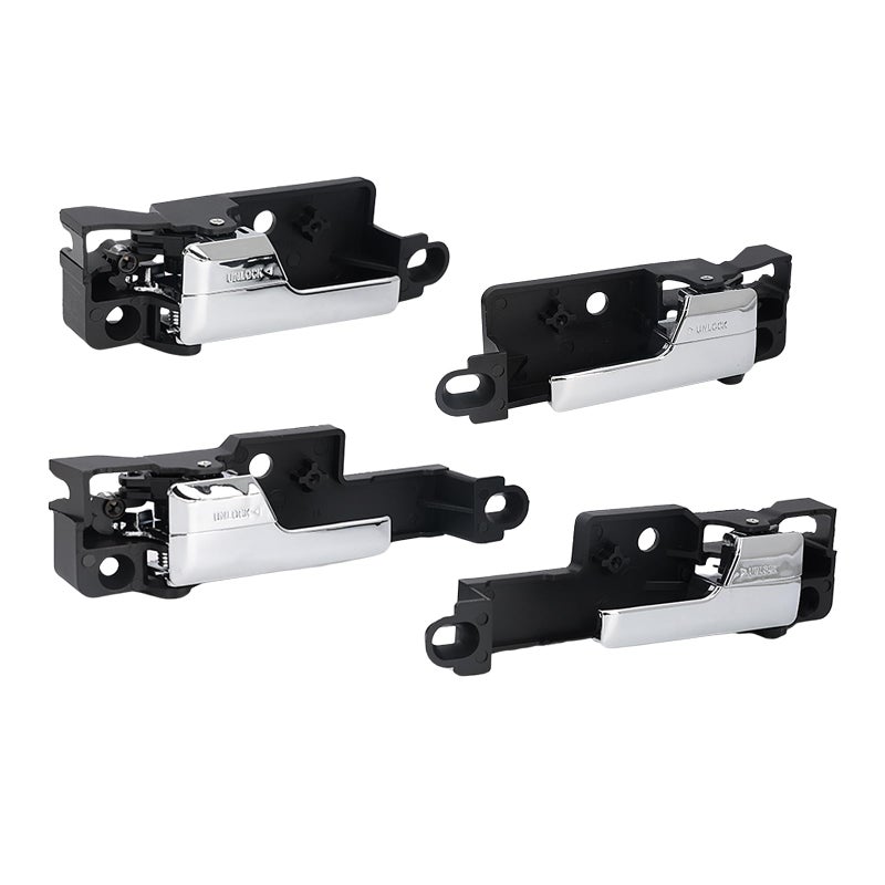 JDMON 4PCS Interior Door Handles Replacement for Ford Fusion Mercury Milan Lincoin MKZ 20062012 Zephyr 2006 Replaces 6E5Z5422601A Front Rear Left Driver Right Passenger Inside Inner Black Chrome - Image 2