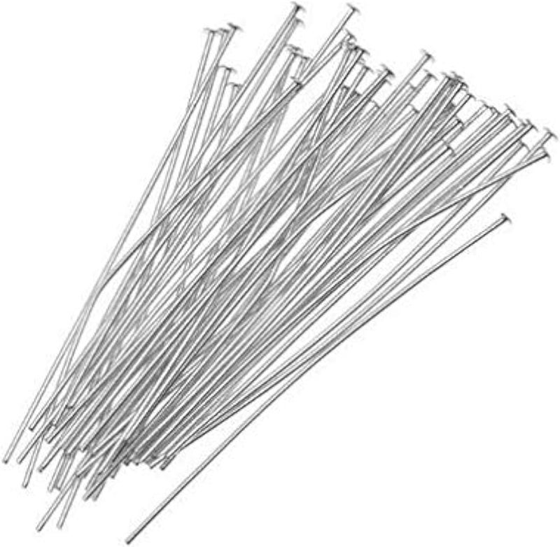 330 PCS Silver Plated Head Pins Findings, 32mm Head Pins DIY Jewelry Making