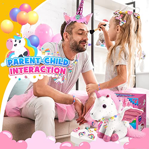 Toyze 21Piece Unicorn Gift Set for Girls Ages 38 Soft Plush Stuffed Animals DressUp Accessories Bundle Idea Birthday Gifts Christmas Presents Party Favor for Kids Toddler Girls - Image 5