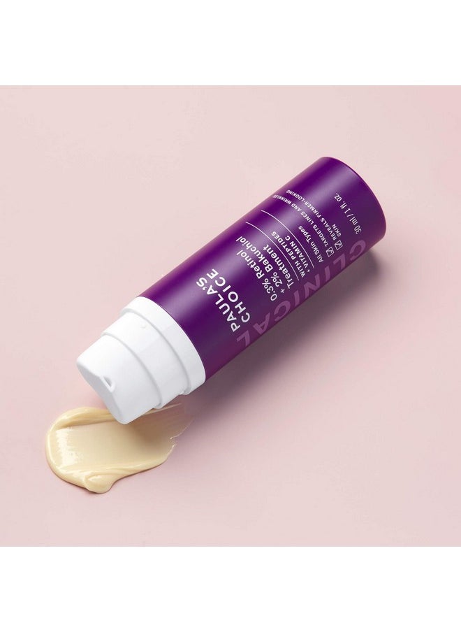 PAULA'S CHOICE - Clinical 0.3% Retinol + 2% Bakuchiol Treatment Antiaging Serum For Deep Wrinkles & Fine Lines Fragrancefree & Parabenfree 1 Ounce - Image 1