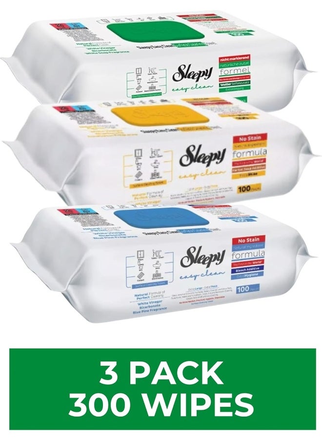 Sleepy Easy Clean Value Pack - White Soap, Herbal Soap, Bleach, 300 Wipes For Every Surface  - Image 3