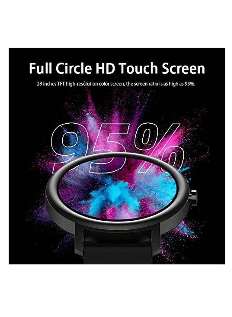 Mibro IP68 Waterproof Smartwatch with Sleep Monitor Step Counter Touch Screen Fitness Watch For Women and Men Black - Image 4