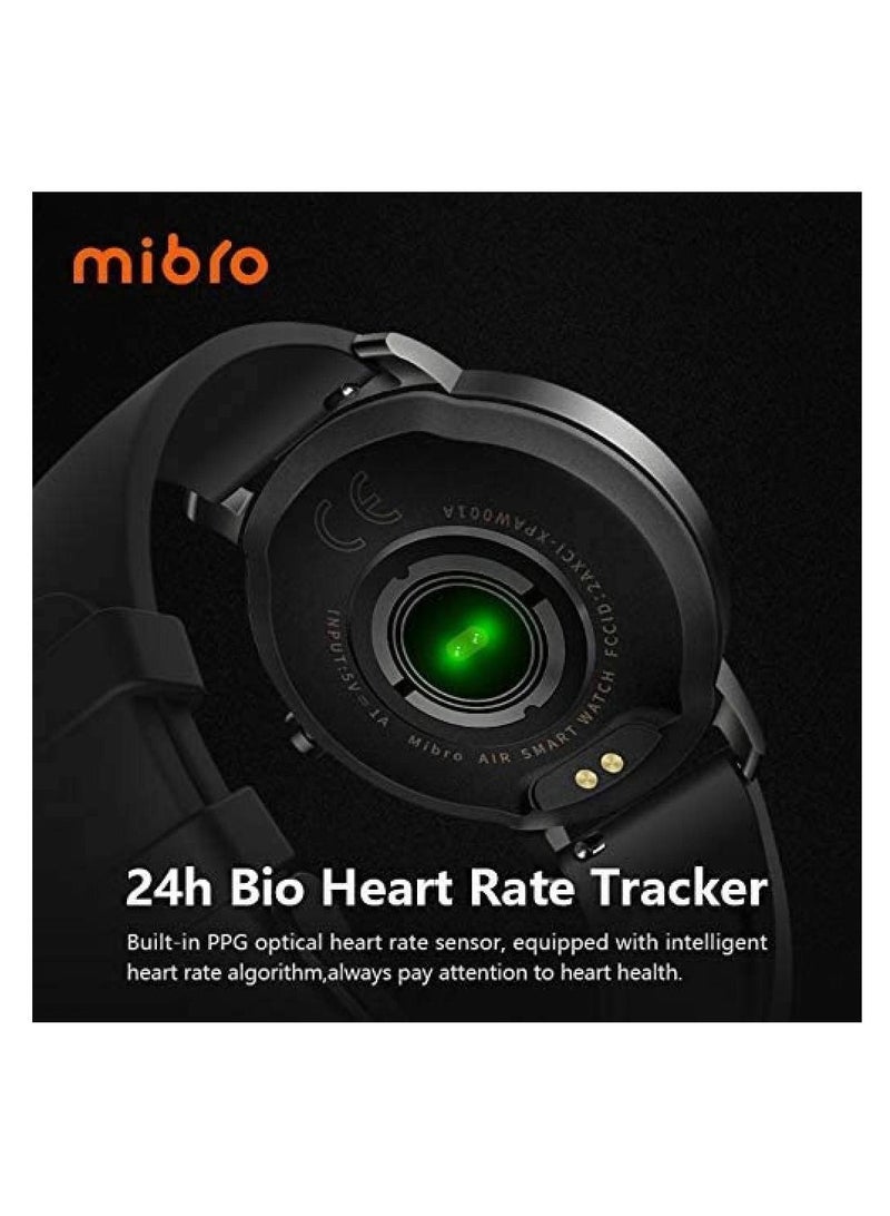 Mibro IP68 Waterproof Smartwatch with Sleep Monitor Step Counter Touch Screen Fitness Watch For Women and Men Black - Image 3
