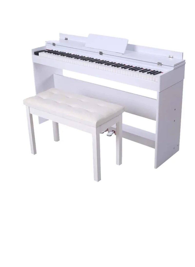 Megarya Megarya Piano Keyboard 88 Key Weighted Digital Piano 88 keys Electric Piano Professional (Glossy White)  - Image 1