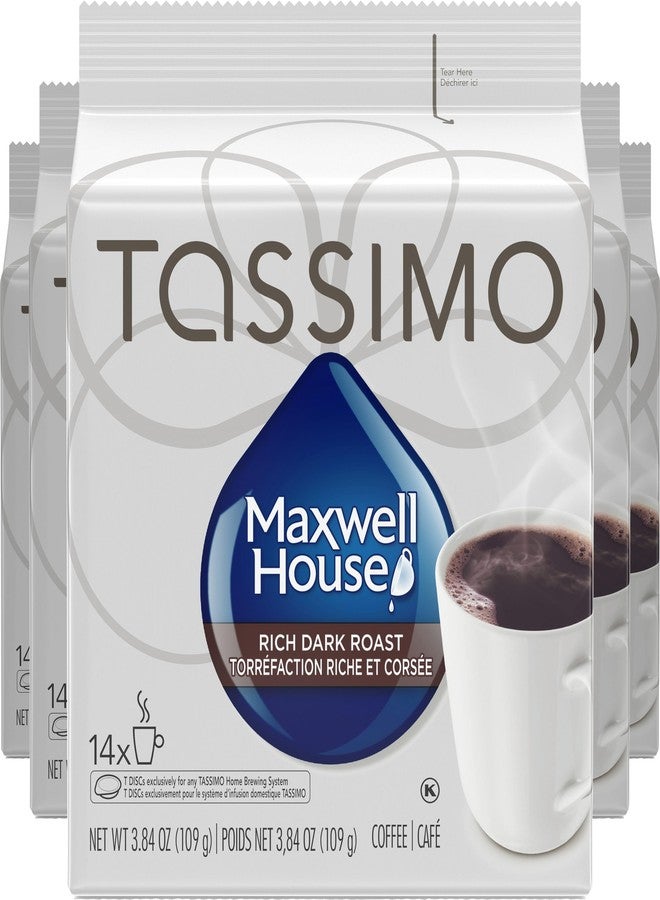 Tassimo Maxwell House Dark Roast Coffee, 70 T-Discs (5 Boxes of 14 T-Discs) {Imported from Canada} - Image 1