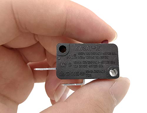 HiQltyla Microwave Oven Door Switch Replacement Part, 16A 125VAC, KW3AT-16 (Downward Compatible with KW3A-16), Normally Open - 1Pc - Image 2