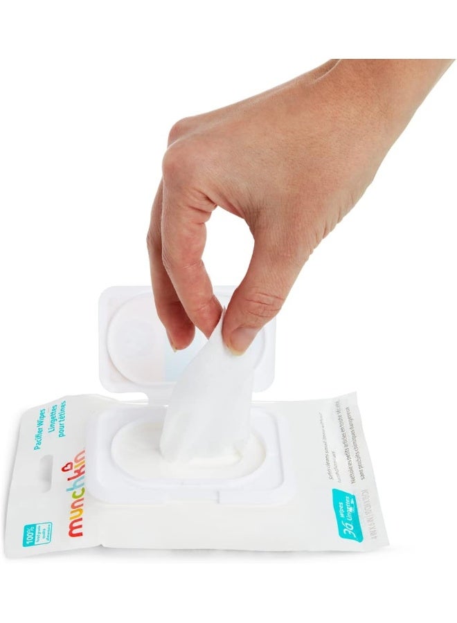 Munchkin® Arm & Hammer Pacifier Wipes - Safely Cleans Baby and Toddler Essentials, 1 Pack, 36 Wipes - Image 2