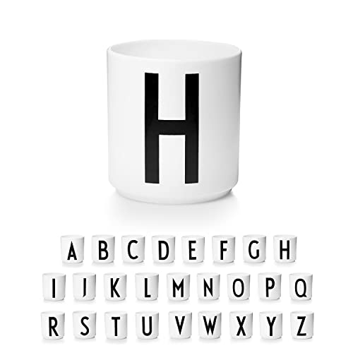 Design Letters Porcelain Coffee Cups (A-Z) | Monogram Mug | Fathers Day Gifts for Dad, Dad Gifts | Initial Coffee Mug | Initial Mug Designed in Denmark | Tea Cup Dishwasher, Microwave Safe | 9 0z - Image 1