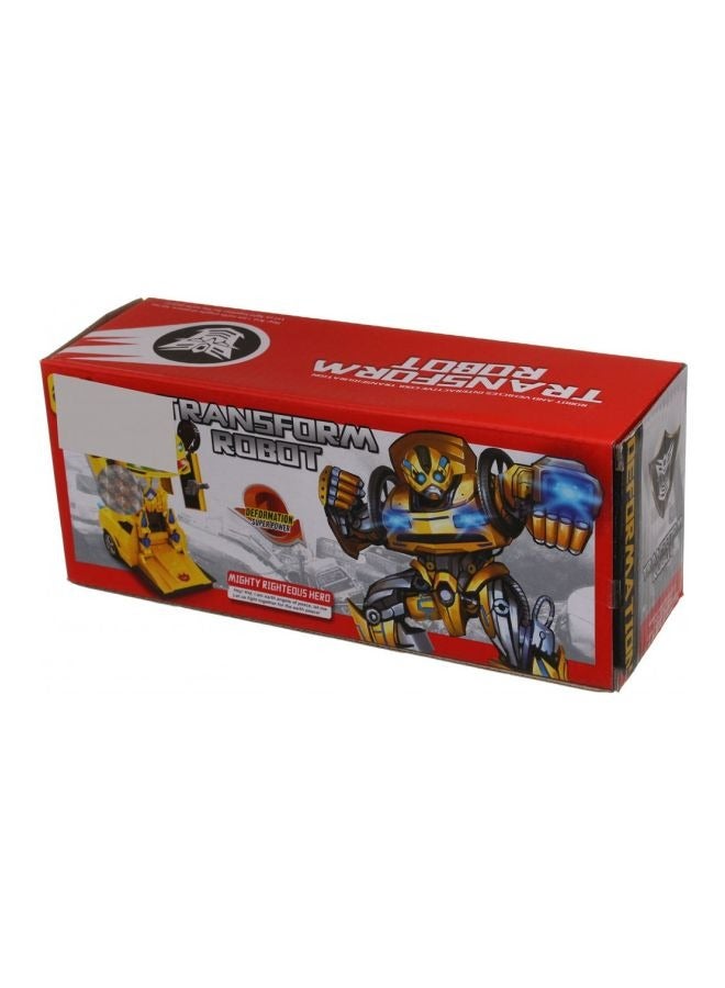 Remote Control Car，Transform Robot RC Cars with Cool LED Headlights, Toys Car with 360 Degree Rotation and One-Button Deformation, Present Birthday Gift for Boys/Girls  - Image 3