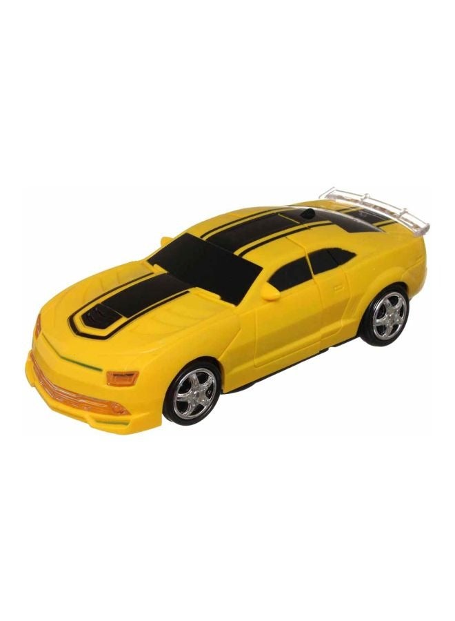 Remote Control Car，Transform Robot RC Cars with Cool LED Headlights, Toys Car with 360 Degree Rotation and One-Button Deformation, Present Birthday Gift for Boys/Girls  - Image 2