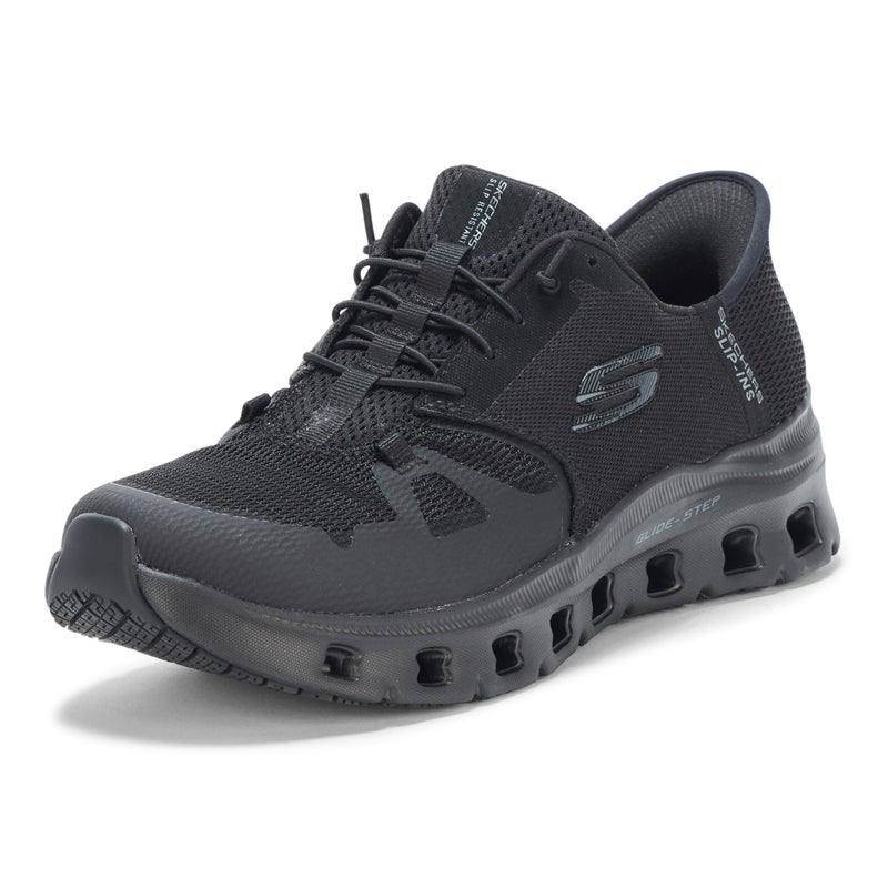 Skechers Womens Work Glide Step Pro SR Edrura Hands Freee Bungee Health Care Professional Shoe Black 75 - Image 2