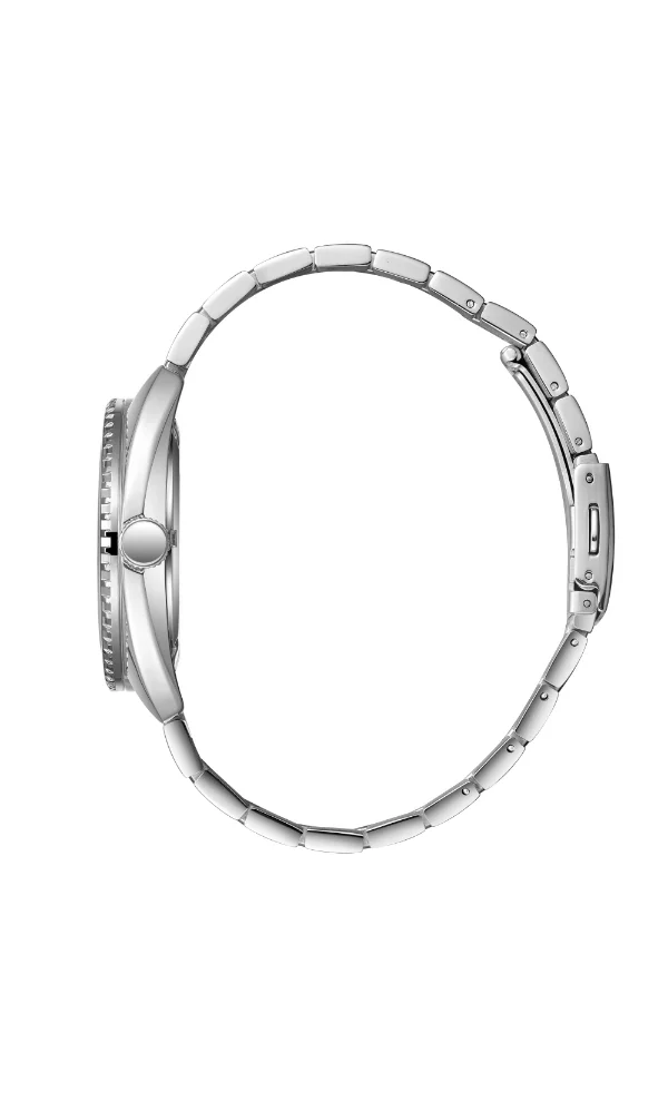 Lee Cooper Lee Cooper LC07997.050 Men's Analog Display Watch & Metal Strap Silver