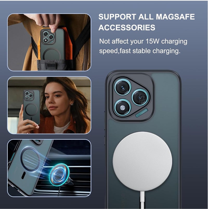 CHEROSIN Magnetic Phone Case for Honor 400 Lite Frosted Translucent Back Protective Slim Phone Cover - Image 3