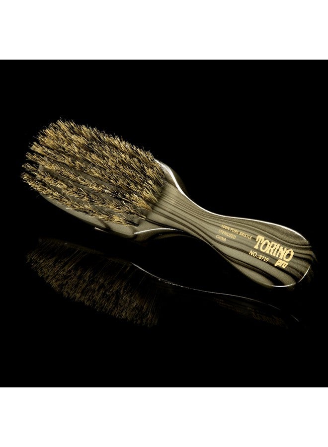 تورينو برو ويف براشز باي براش كينج فرشاة تورينو برو ويف 87197 صف شعيرات متوسطة 100% شعيرات خنزير نقية 100% قوة عمل رائعة لوضع 360 موجة - Image 4