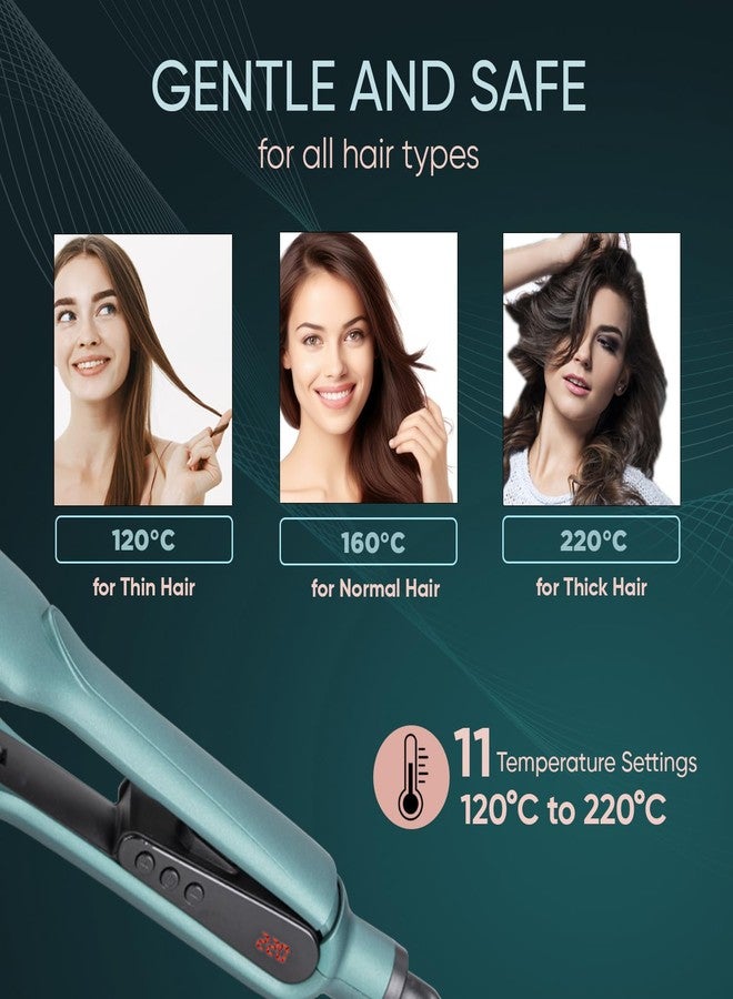 Vega VolumePro Hair Volumizer for Women With Ceramic Coated Plates & Digital Display, Gives Volumized & Bouncy Hair, Suitable for All Types (VHVH-01), Green - Image 5