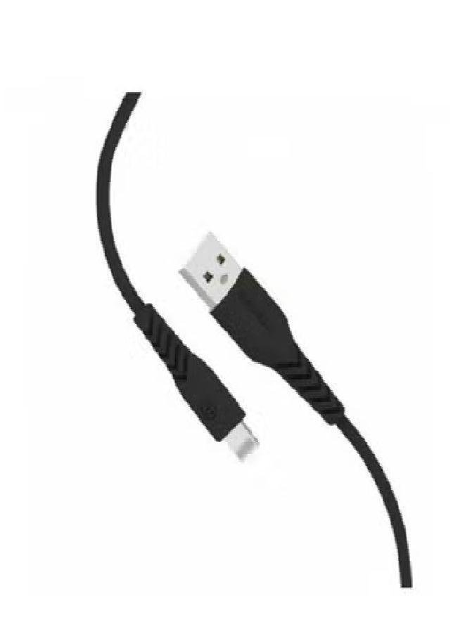 بايسيل كابل آيفون USB إلى Lightning بطول 200 سم، مصنوع من القماش الأسود - Image 2