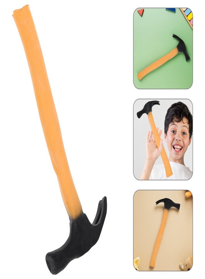 BESTOYARD Hammer Toy Funny Rubber for Halloween Party Props, Cosplay Accessories, Dress-up Fake Hammer for Toddler Performance Photo Decoration - Image 3